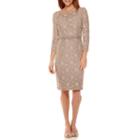 Jackie Jon 3/4-sleeve Lace Sheath Dress