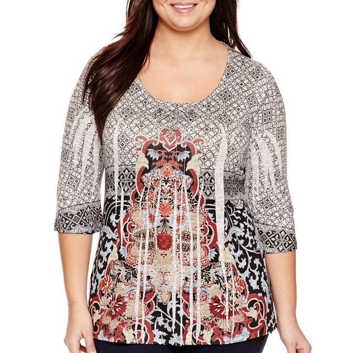Unity Sublimation 3/4-sleeve Blouse - Plus