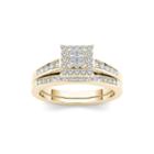 1/2 Ct. T.w. Diamond 10k Yellow Gold Bridal Set