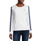 Us Polo Assn. Long Sleeve Crew Neck T-shirt-womens