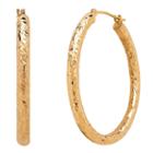 Infinite Gold 14k Gold 35mm Hoop Earrings
