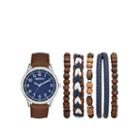 Arizona Mens Brown 6-pc. Watch Boxed Set-fmdarz541