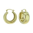 Prestige Gold&trade; 14k Yellow Gold Over Resin Band Hoop Earrings