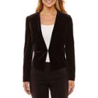 Chelsea Rose Long Sleeve Velvet Suit Jacket