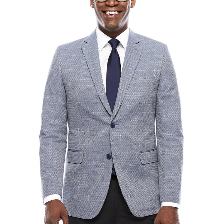 Jf J. Ferrar Blue Dot Sport Coat - Slim Fit