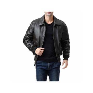 Landing Leathers Men's G-2 Flight Bomber Leather Jacket