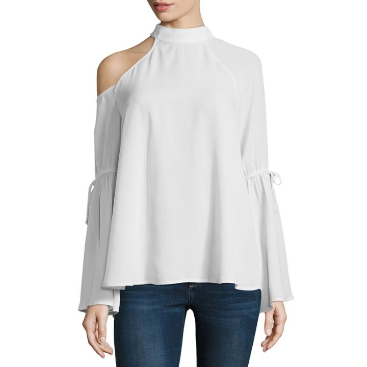 T.d.c Long Sleeve Cold Shoulder Top
