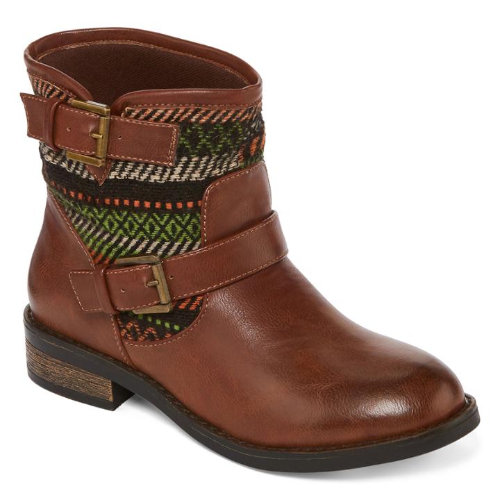 Restricted Palm Tree Printed Booties