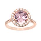 Sparkle Allure Sparkle Allure Womens 3/4 Ct. T.w. Lab Created Pink Brass Cocktail Ring