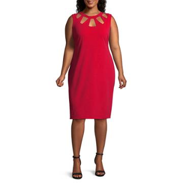 Premier Amour Sleeveless Sheath Dress - Plus