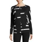 Worthington Long-sleeve Dolman Top With Pleather Trim