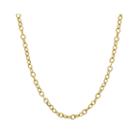 14k Yellow Gold 22 Hollow Rolo Chain Necklace