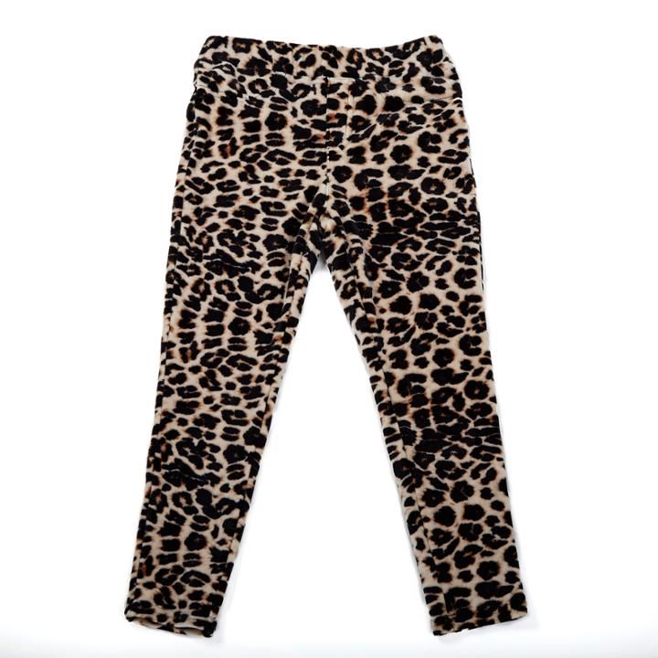 Love At First Sight Cheetah Low Pile Fur Cheetah Velour Leggings