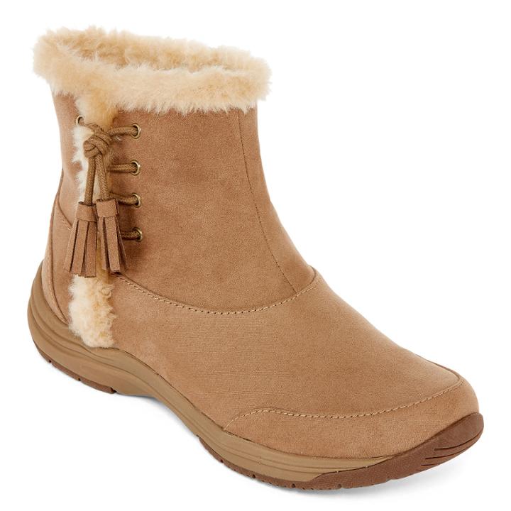 Zibu&trade; Lorda Faux Fur Ankle Booties