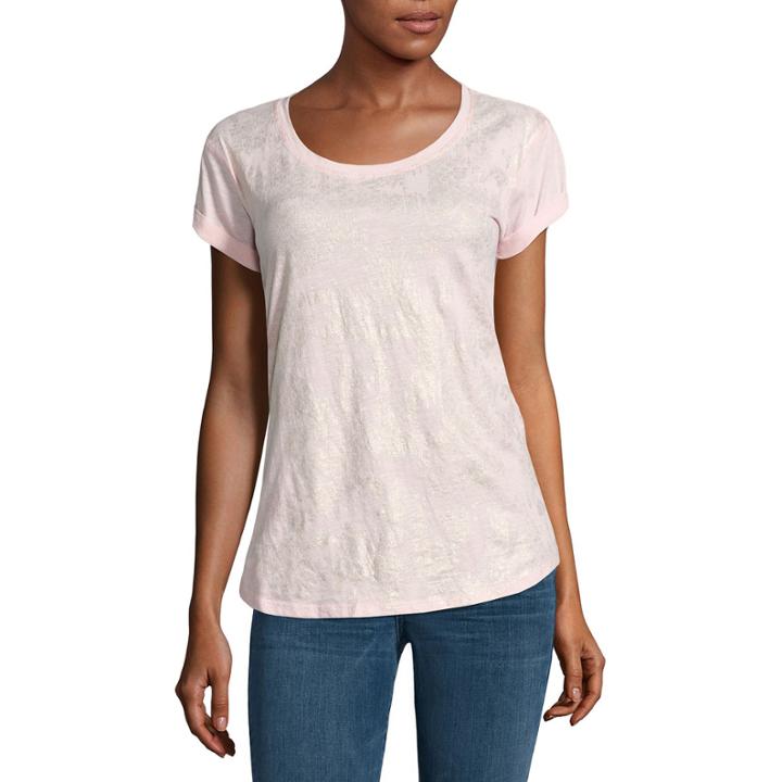 A.n.a Boyfriend Allover Foil Shine Tee