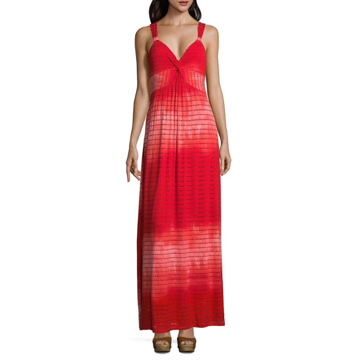 Spense Sleeveless Pattern Maxi Dress