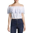 Self Esteem Short Sleeve Gauze Dress Shirt Juniors