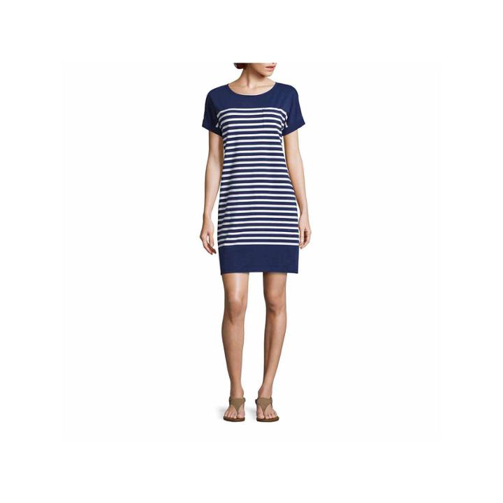 Liz Claiborne Short Sleeve Sheath Dress-talls