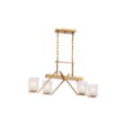 Filament Design 4-light Vintage Brass Pendant