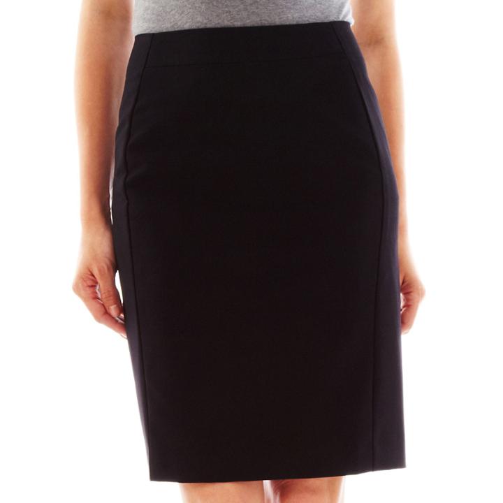 Worthington Modern Seamed Pencil Skirt - Petite