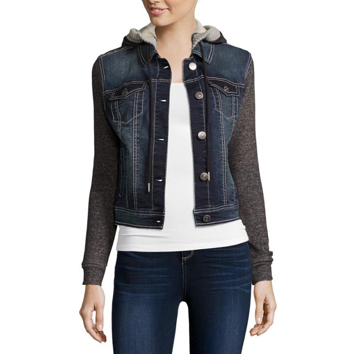 Wallflower Marled-sleeve Jacket