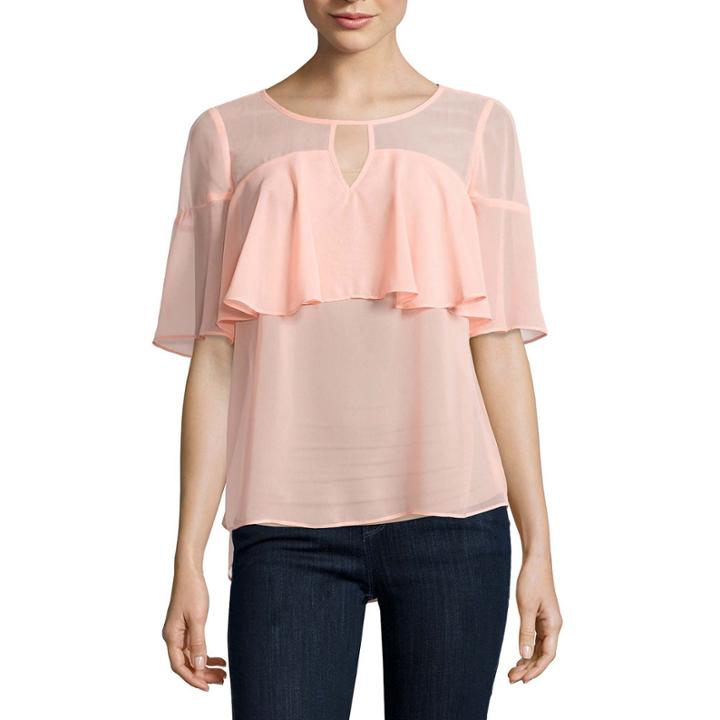 Belle + Sky Tiered Flutter Top