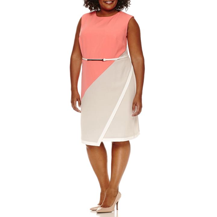 Studio 1 Sleeveless Sheath Dress-plus