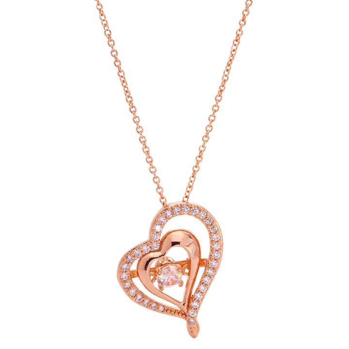 Sparkle Allure Sparkle Allure Womens 3/4 Ct. T.w. Clear Pendant Necklace