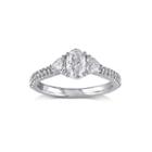 1 1/10 Ct. T.w. Diamond 14k White Gold Engagement Ring