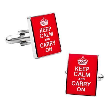 Keep Calm And Carry On Cufflinks