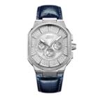 Jbw Orion 0.12 C.t.w Diamond Accent Mens Blue Strap Watch-j6342a