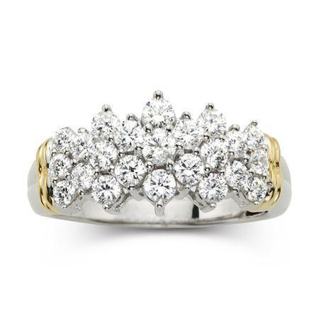 1 Ct. T.w. Diamond Two-tone 10k Gold Ring