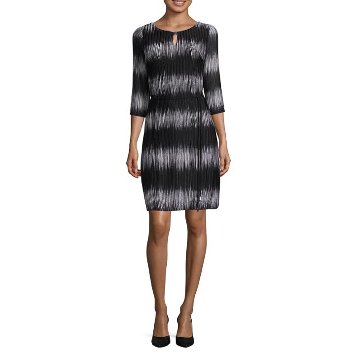 Studio 1 3/4 Sleeve Shift Dress