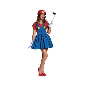 Super Mario: Mario W/skirt Womens Costume