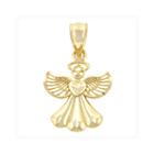 Religious Jewelry 14k Yellow Gold Small Angel Charm Pendant