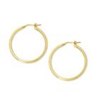 Made In Italy 24k Gold Over Silver Sterling Silver 30mm Hoop Earrings