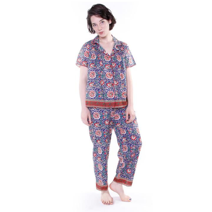 La Cera Plus-size Short Sleeve Striped Pjs - Plus