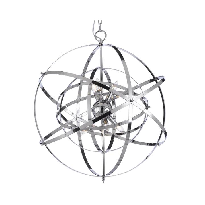 6-light Foucault's Orb Chandelier