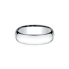 Mens 14k White Gold 6mm Light Comfort-fit Wedding Band