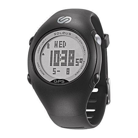 Soleus Womens Gps Mini Black Strap Chronograph Watch
