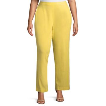 Alfred Dunner Still My Sunshine Classic Fit Pant- Plus
