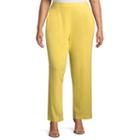 Alfred Dunner Still My Sunshine Classic Fit Pant- Plus