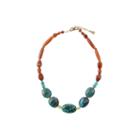 Artsmith By Barse Multi Color Amber Bronze Beaded Necklace