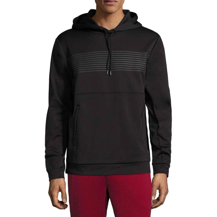 Msx By Michael Strahan Ultra Fleece Chest Stripe Popover