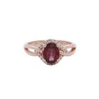 Limited Quantities! 1/5 Ct. T.w. Red Rhodolite 14k Gold Cocktail Ring