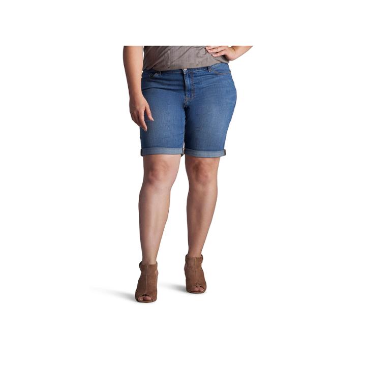 Lee Modern Fit Denim Bermuda Shorts-plus
