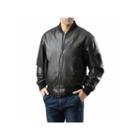 Ma 1 Pebbled Leather Leather Bomber Jacket Tall