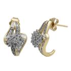 3/4 Ct. T.w. Diamond In 10k Yellow Gold Earring