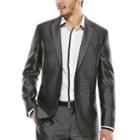 Jf J. Ferrar Diamond Charcoal Shimmer Suit Jacket - Slim