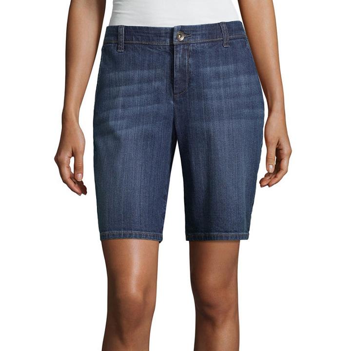 Liz Claiborne Classic Woven Bermuda- Tall Inseam 12